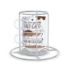 Kit 2 Xícaras 150ml C/ Suporte Não faço questão, faço café!