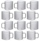 Kit 2 Xicaras de Vidro Transparente 130ml Caneca Café Luxo