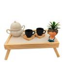 Kit 2 xícaras Porcelana + Bandeja Café da Manhã Na Cama Pés Dobráveis Kit 2 xícaras Porcelana + Bandeja Café da Manhã Na Cama Pés Dobráveis