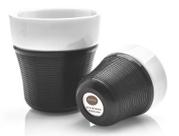 Kit 2 xícaras porcelana com isolamento térmico 50ml Kit 2 xícaras porcelana com isolamento térmico 50ml