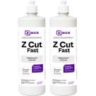 Kit 2 Z-cut Polidor De Corte Zacs Fast Automotivo 1 Litro Etapa 1