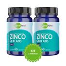 Kit 2 Zinco Quelato 28mg QualyNutri Suplemento Alimentar 120 Cápsulas