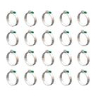 Kit 20 Abraçadeira Aço Carbono Fita 14mm 57x76mm 2.1/4x3