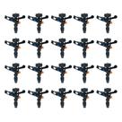 Kit 20 Aspersor de Impacto 360º - Irrigação Potente até 30m 1/2 Horta, Pasto e Jardim