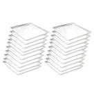 Kit 20 Assadeiras Imeca Em Alumínio Para Pão Doce 0,6 mm Estampada 58x70x3,5 7010