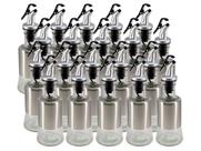 Kit 20 Azeiteiro Vinagreiro Recipiente em Vidro e Inox com Bico Dosador