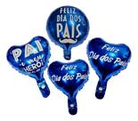 Kit 20 Balão Metalizado Dia Dos Pais Sortido Azul Balão Pais