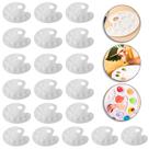 Kit 20 Bandejas Paleta Godê Para Pinturas Tinta Aquarela Escolar Artesanato