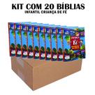 Kit 20 Bíblias Infantil Brochura - Criança de Fé Nova Edição 14x21 cm