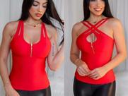Kit 20 Blusas Suplex Com Bojo. Atacado .