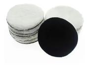 Kit 20 Boina ã Disco Esponja Lã 115mm Polimento Limpeza Carro vidro