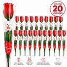 Kit 20 Botão Rosas Artificiais Com Ursinho Lembrancinha Presente Dia Mães Namorados Flor Artificial Atacado Romântica Festa