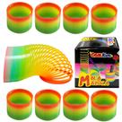 Kit 20 Brinquedos Mola Maluca para Festa Infantil Decoração Lembrança Atacado
