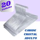 Kit 20 Cabide Adulto Transparente Cristal Cavado Para Alças Alcinhas Kit 20 Cabide Adulto Transparente Cristal Cavado Para Alças Alcinhas