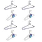 Kit 20 Cabides Adulto + 20 Cabides Infantil Transparente