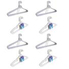 Kit 20 Cabides Adulto + 20 Cabides Infantil Transparente