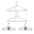 Kit 20 Cabides Infantil Branco + 20 Cabides Adulto Branco