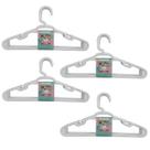 Kit 20 Cabides Infantil Branco Plástico Reforçado 28x14cm