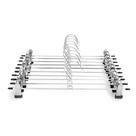 Kit 20 Cabides Presilhas Metal Cromado Calças Saia Bermuda Vestido