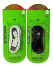 Kit 20 Cabo Usb Turbo Celular V8 Todas As Marcas Atacado