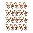 Kit 20 Cadeiras de Madeira Dobravel Mel