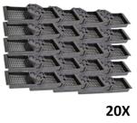 Kit 20 Caixa Luz Suporte P/ Laje Octogonal 30cm Tuboline