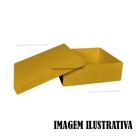 Kit 20 Caixa Quadrada Tampa Sapato 20x20x5 Mdf Madeira Pintado