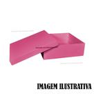 Kit 20 Caixa Quadrada Tampa Sapato 20x20x5 Mdf Madeira Pintado