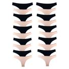 Kit 20 Calcinhas Fio Dental Algodão Cotton Básica Lisa Lingerie