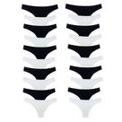 Kit 20 Calcinhas Fio Dental Algodão Cotton Básica Lisa Lingerie