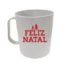 Kit 20 Canecas Brancas 400ML FELIZ NATAL EM VERMELHO PLÁSTICO Kit 20 Canecas Brancas 400ML FELIZ NATAL EM VERMELHO PLÁSTICO