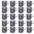 Kit 20 Canecas Coloridas Xícaras Retrô Em Alumínio Café Chá