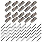 Kit 20 Canoas Tom Caixa Cromo 18.3 + 40 Parafusos 51x6mm M6