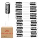 Kit 20 Capacitor 100x100 100uf 100V Para Alto Falante Som