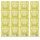 Kit 20 Cartela de Bingo 96 Folhas - Amarela