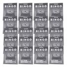 Kit 20 Cartela de Bingo 96 Folhas - Cinza