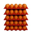 Kit 20 Cartela De Ovos Plástica Bandeja 30 Ovos Higiênica Reutilizável