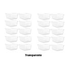Kit 20 Cesto Multiuso Organizador Médio 20x15x6 Transparente