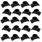 Kit 20 Chapinhas Chapa Elevada com Tubo Fixação Pés Palito Rosca 5/16 Preto G59