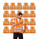 Kit 20 Colete Blusão de Poliéster Liso com 1 Bolso Uniforme Trabalho Construção Limpeza Serviço Escola Confortável Durável Prático
