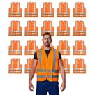 Kit 20 Colete Blusão de Poliéster Liso Uniforme Trabalho Construção Limpeza Serviço Escola Confortável Resistente Prático Uso Diário