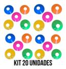 Kit 20 Cone Chinês Treino Funcional Agilidade