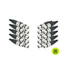 Kit 20 Conectores Cannon Femea 3 Polos Santo Angelo Xlr Sa2x