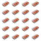 Kit 20 Conectores de Emenda Com Alavanca 221-415 5 Condutores 0,2mm² à 4,0mm² Wago