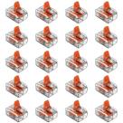 Kit 20 Conectores de Emenda Com Alavanca 221-612 2 Condutores 0,5mm² à 6,0mm² Wago