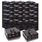 Kit 20 Conectores Som Automotivo 6 Vias C/ Trava Crimpagem