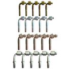 Kit 20 Conexões Ar Cond 90 Graus Oring Fêmea 6 8 10 12mm Aço