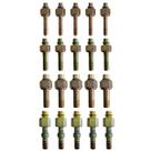 Kit 20 Conexões Ar Cond Reta Oring Fêmea 6 8 10 12mm Aço