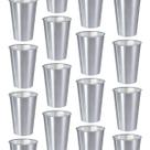 Kit 20 Copos 500 ML Label Inox 14x8,5cm Leve Multiuso