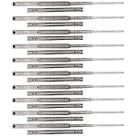 Kit 20 Corrediças Telescópicas de 35cm (14") Zincada Para Gavetas 10 Pares